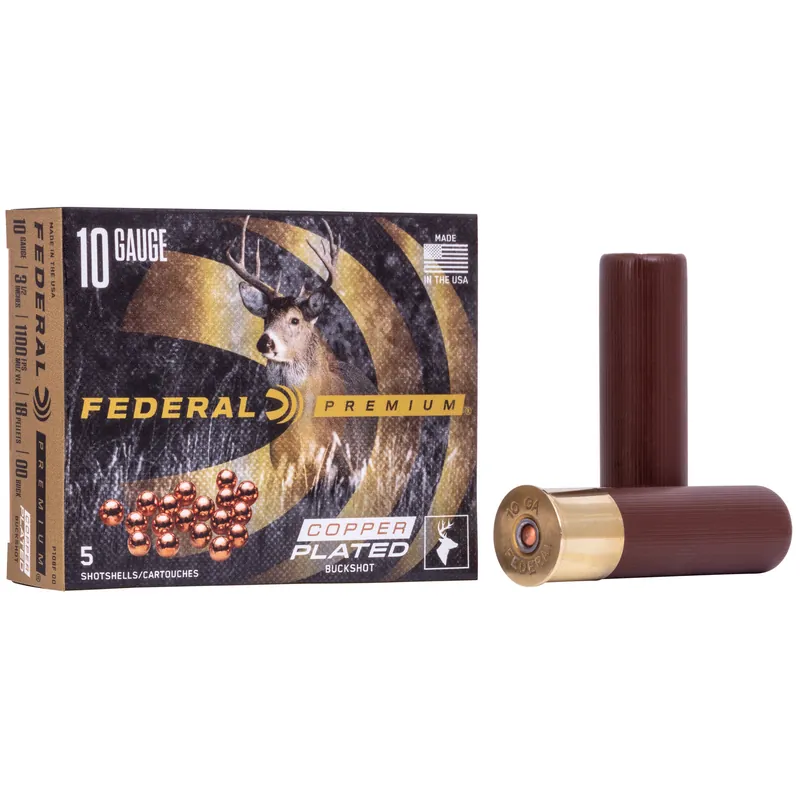 Federal Premium Vital-Shok 10 Gauge 3.5" 00 Buckshot 5/50