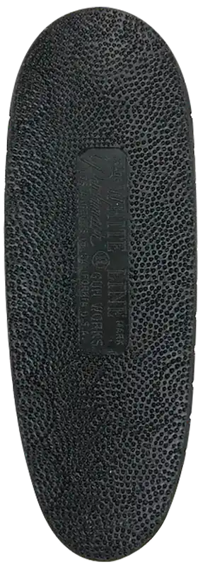 Pachmayr F325 Deluxe Field Recoil Pad Medium - Black with White Line Rubber, 1.90" Width
