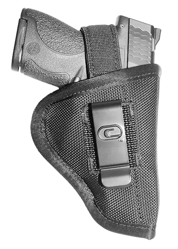 Crossfire Shooting Gear Undercover IWB/OWB Holster for Subcompact Pistols, Ambidextrous, Black Nylon