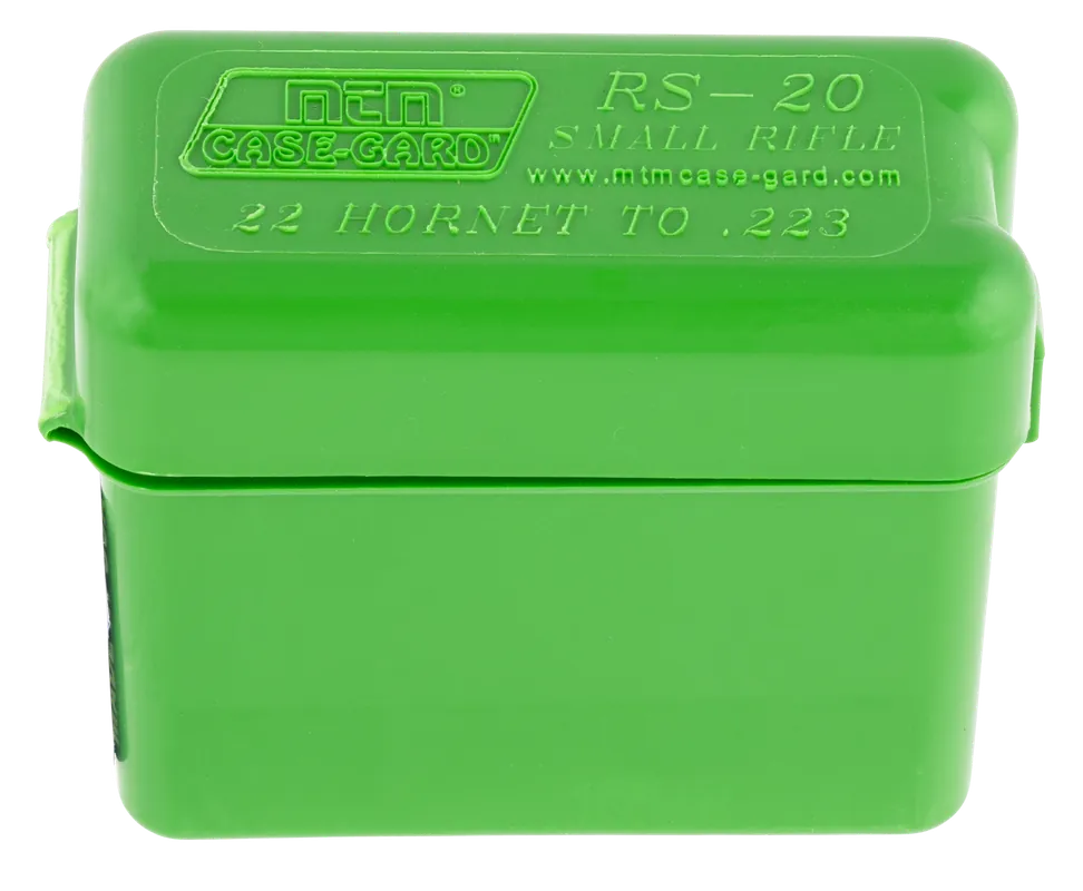 MTM Case-Gard RM2010 Multi-Caliber Ammo Box Belt Style 20rd - Green Polypropylene