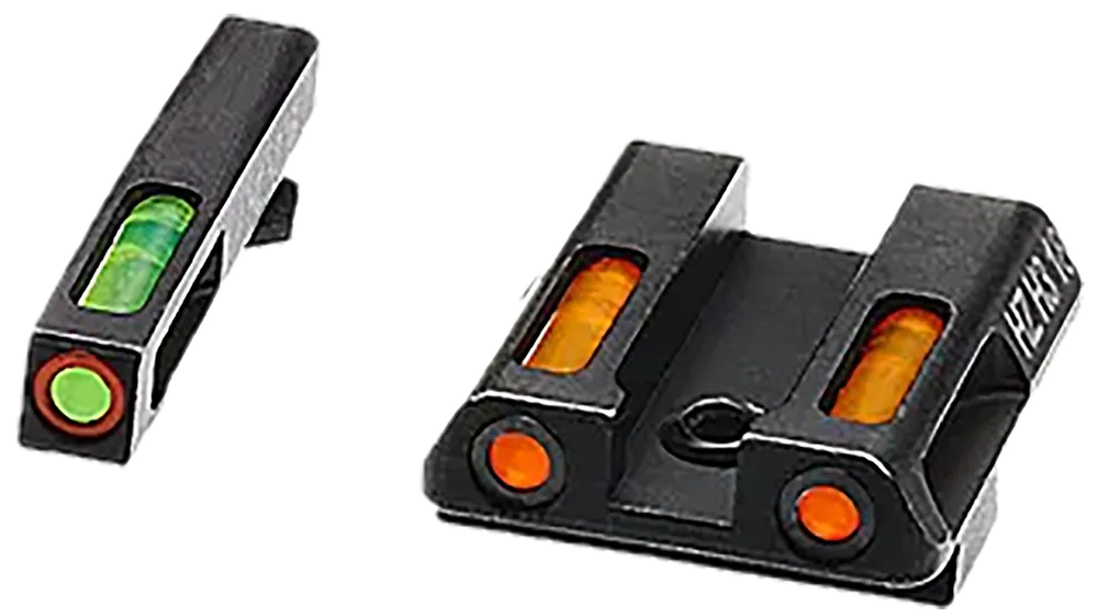 HiViz GLN621 LiteWave H3 Fiber-Optic Sight Set for Glock 42/43/43X/48 - Green Tritium/Orange Outline