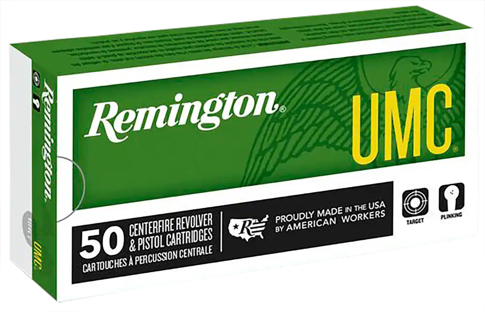 Remington UMC 38 Super+P 130gr FMJ Ammo - 50 Rounds/Box
