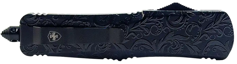 Templar Knife Gen II Maiden Gloss OTF Dagger with Black Oxide Stonewashed Blade and Glass Breaker