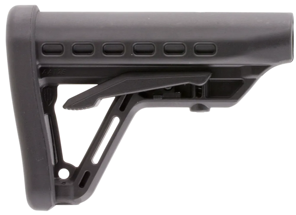 Archangel AA125 Low-Profile Black Synthetic 6-Position Stock for AR-Platform with Commercial Tube