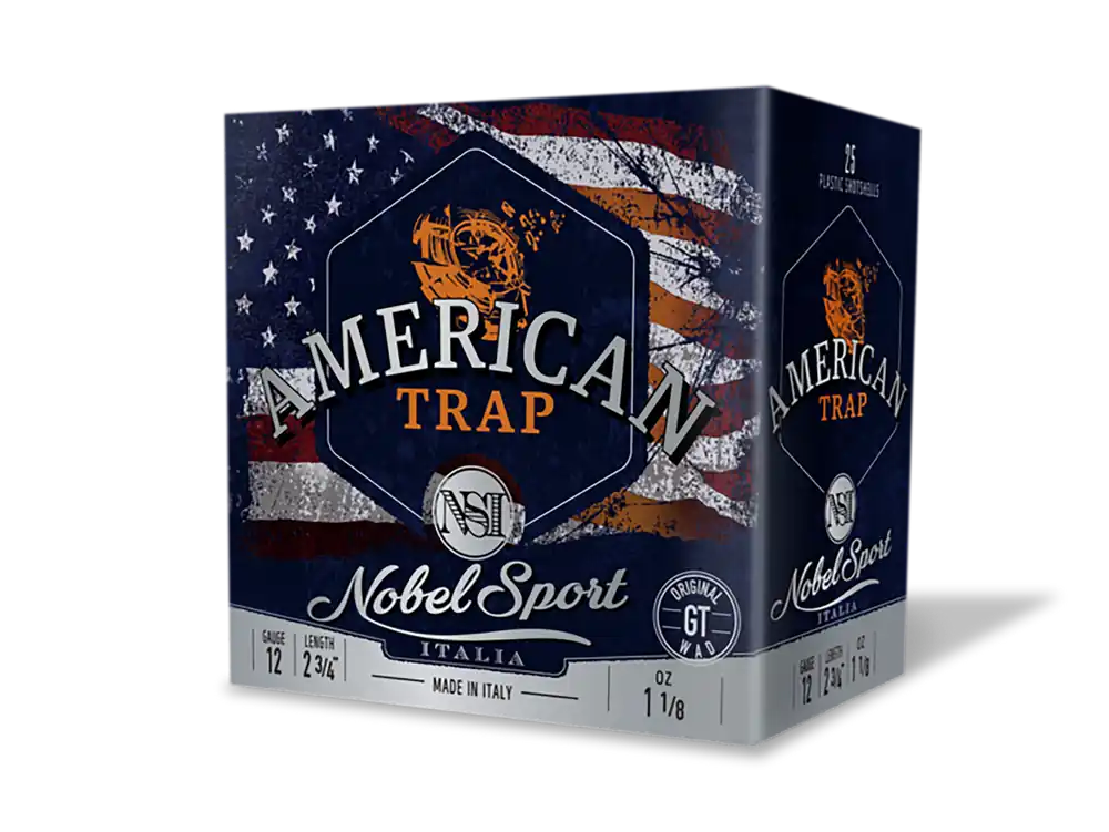 Nobel/Eurosports LLC ANS27755 12 Gauge American Trap Shotgun Shells - 7.5 Shot, 25/Box, 10 Cases