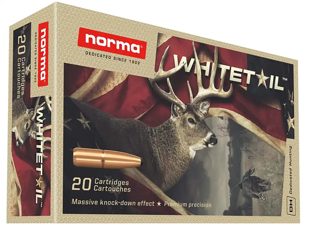 Norma Ammunition 30-06 Springfield 150gr PSP for Whitetail Hunting - 20 Rounds/Box