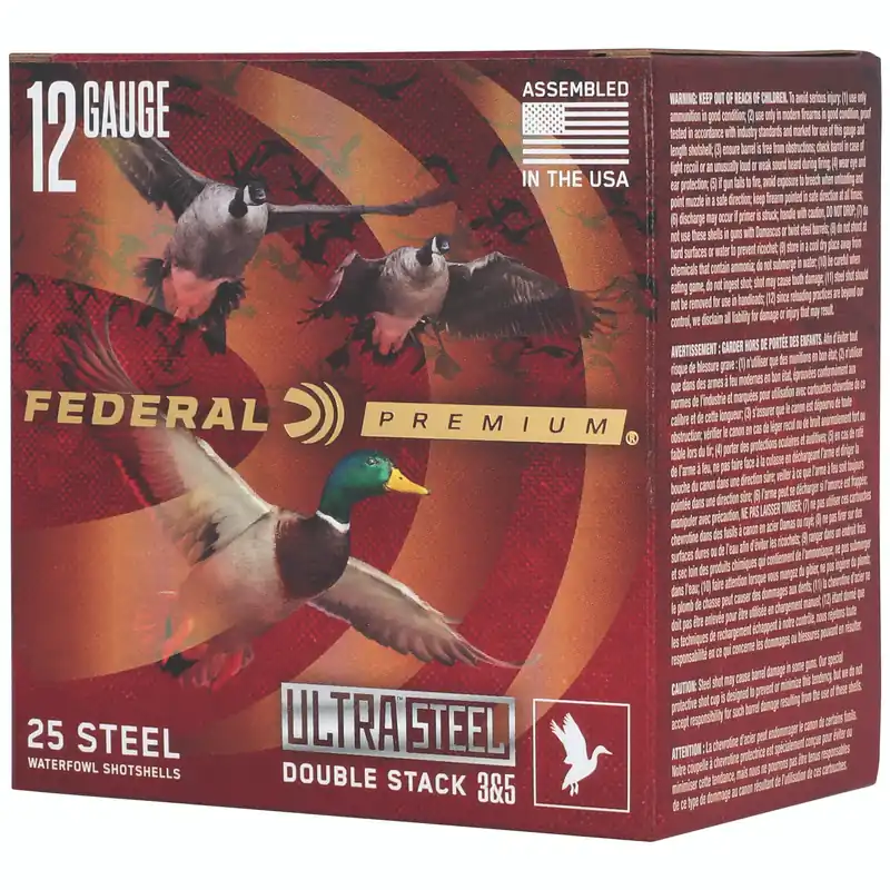 Federal Ultimate Steel 12 Gauge 3" 1.25 oz #3/#5 Shot, 25 Rounds