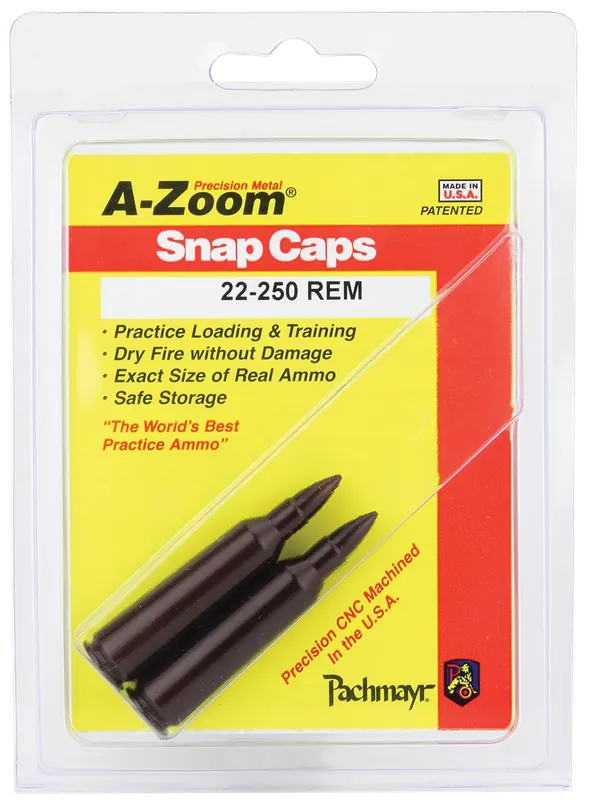 A-Zoom 12254 Rifle Snap Cap 22-250 Remington 2-Pack