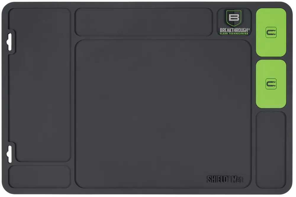 Breakthrough Clean BTSGMH Shield Mat in Gray/Green PVC - 17.88"x11.88"
