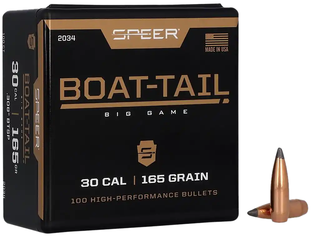 Speer 2034 .308 165 gr Spitzer Boat Tail Soft Point Bullet