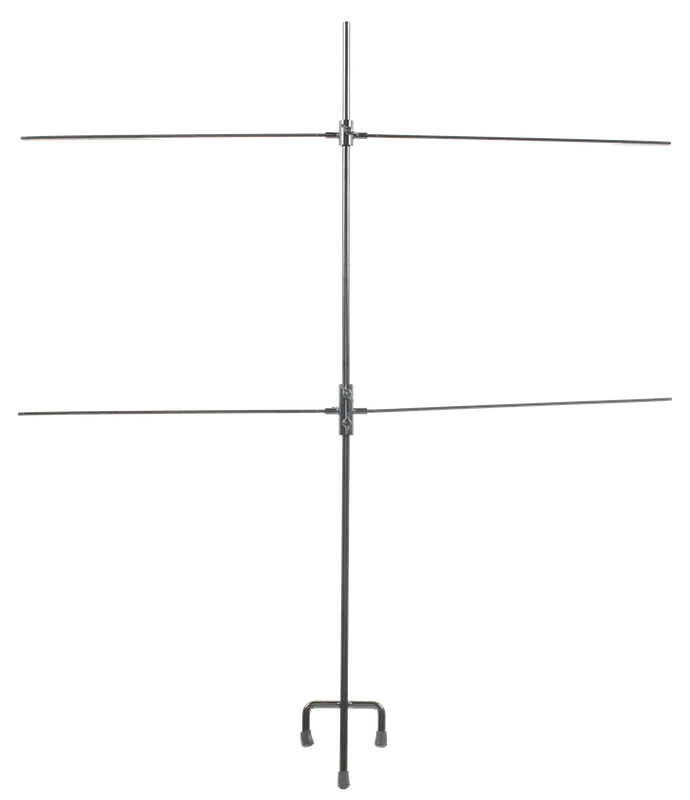 SME Double Paper Target Stand with 8 Metal Clips - Black Steel