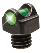 TruGlo StarBrite Deluxe Bead Front Sight with Green Fiber Optic - Black, 3mm Threads