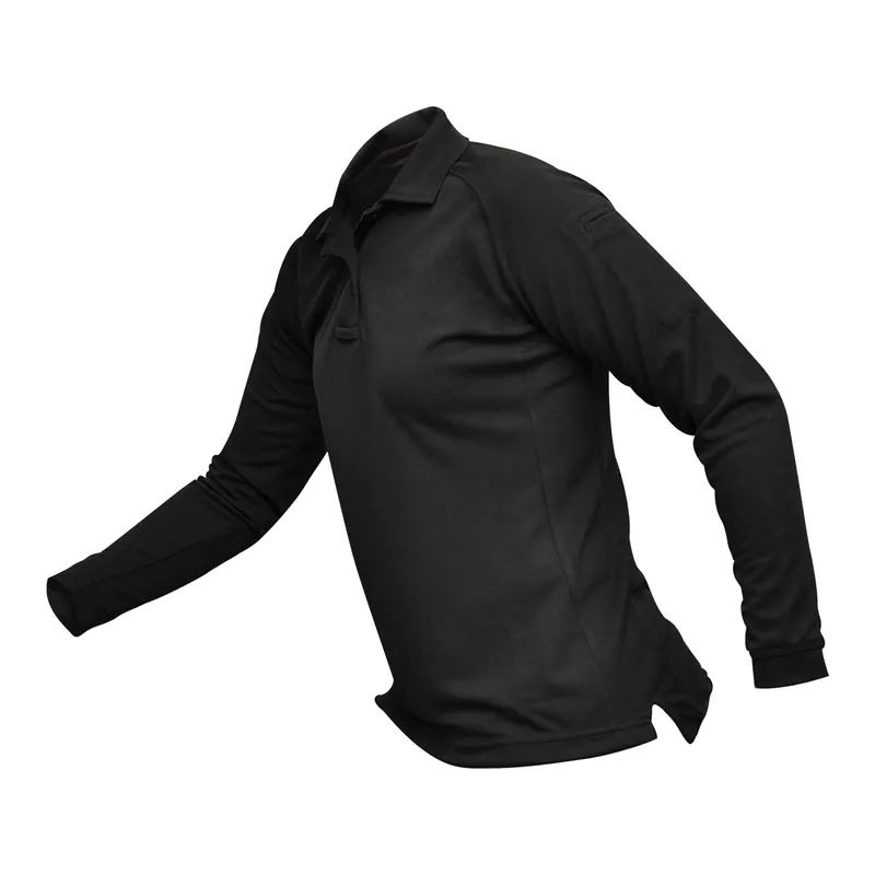 VERTX Coldblack Women's Long Sleeve Polo Black XL