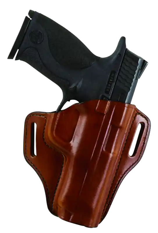 Bianchi Tan Leather Belt Slide Holster for Colt 1911 Officer, Right Hand, Size 10A
