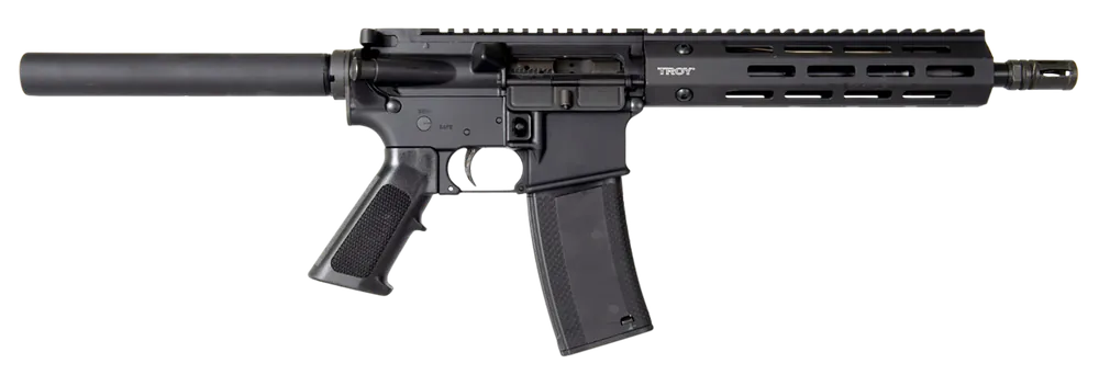 Troy Ind SPSTCA310BTB1 A3 223 Rem Pistol, 10.50" Barrel, 30+1 Capacity, Black Finish, Fixed Grip
