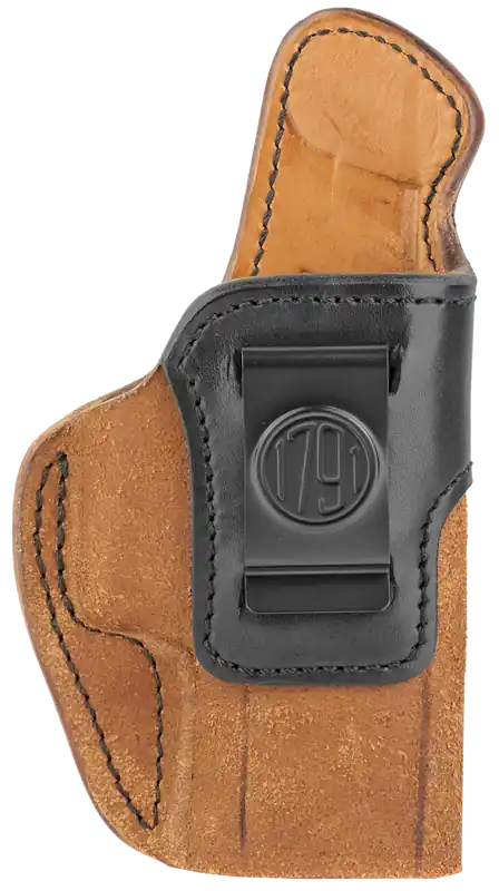 Springfield XD-M/HK VP9SK Right Hand IWB Leather Holster - Black/Brown, Size 05