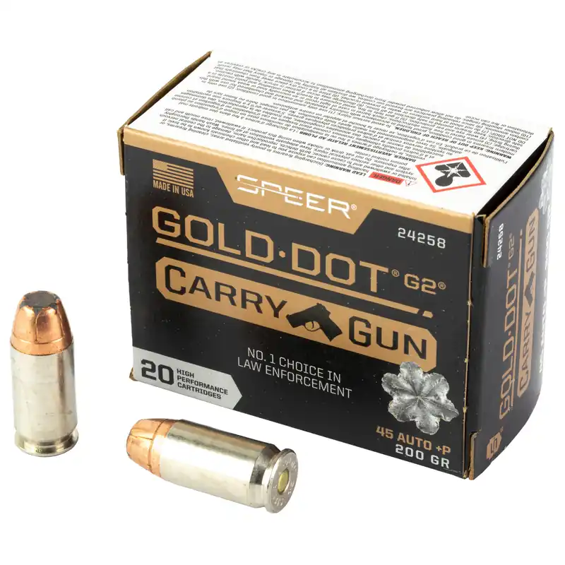 Springfield Gold Dot Carry Gun .45 Auto +P 200 Grain