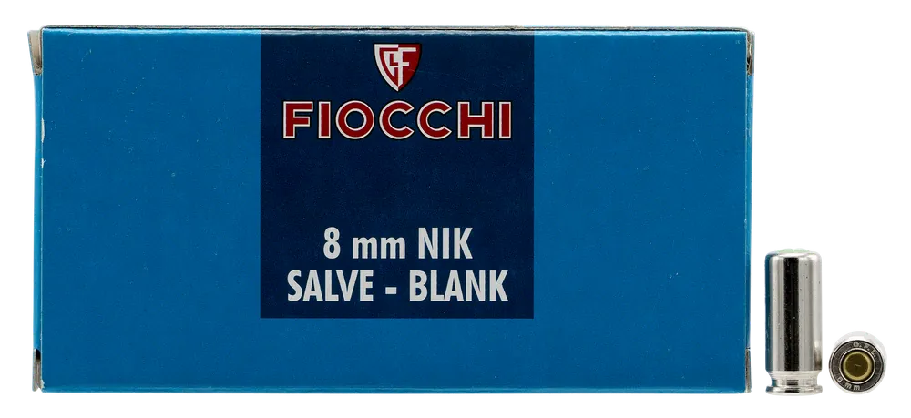 Fiocchi 8mm Pistol Blanks - 50 Rounds per Box, 20 Boxes per Case