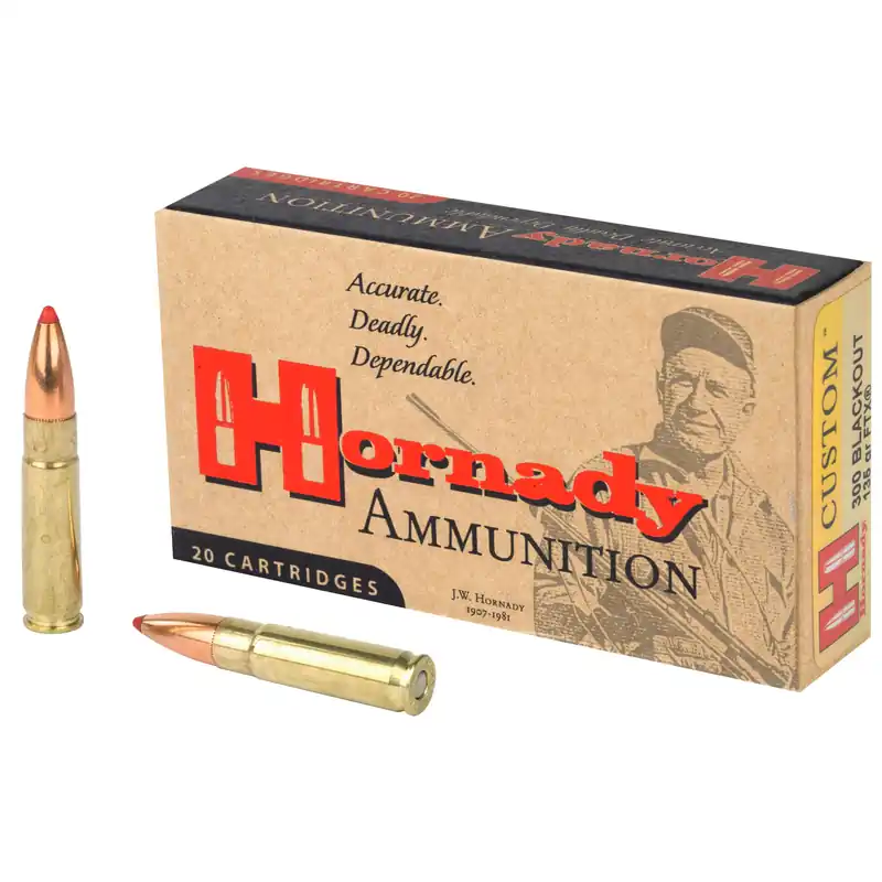 Hornady 300 Blackout 135 Grain FTX Ammunition - 20 Rounds/200 Rounds