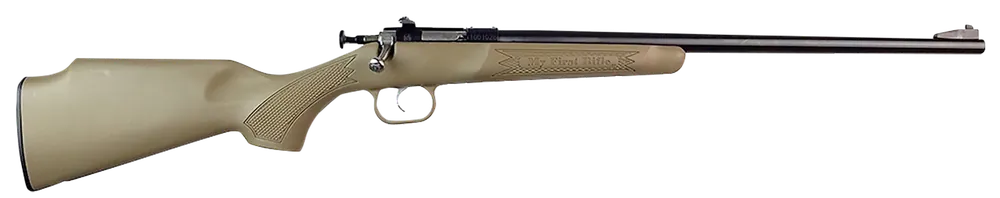 Crickett KSA235 Youth .22 Rifle, 16" Blued Barrel, Desert Tan Stock