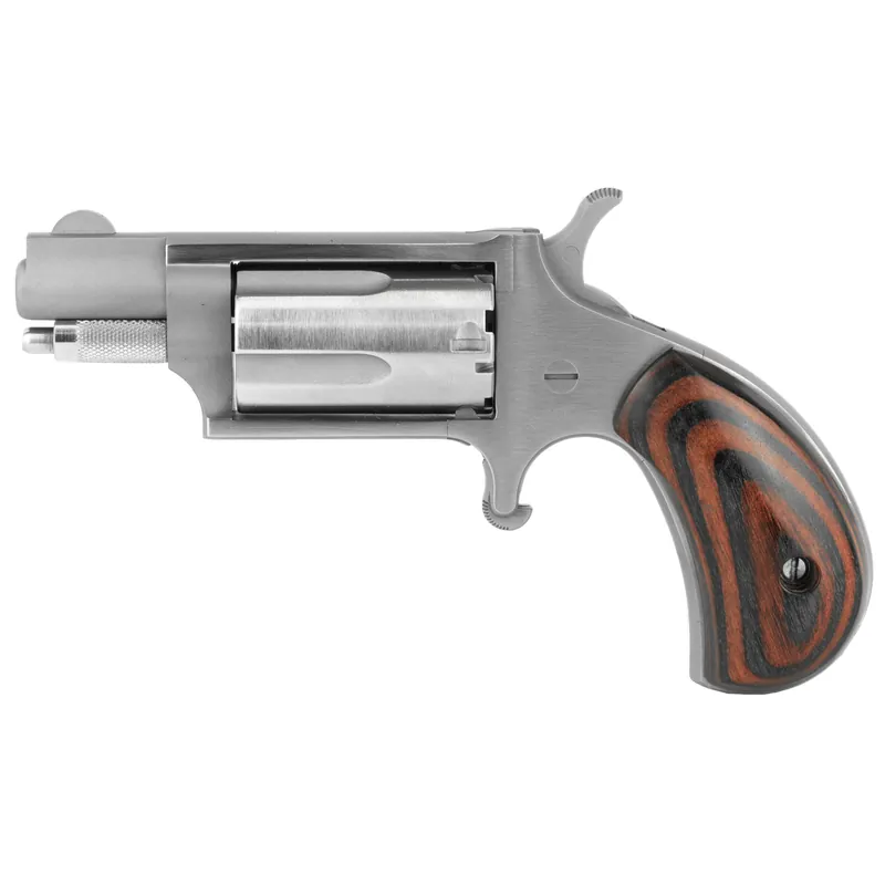 NAA Mini Revolver .22 WMR 1 1/8" Barrel 5-Round Capacity in Red/Black