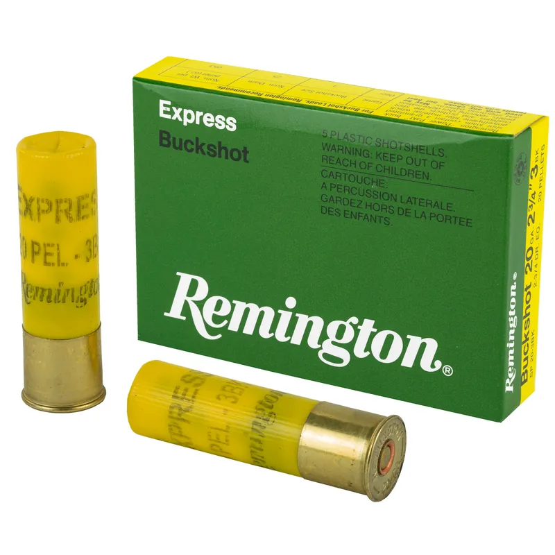 Remington Express 20 Gauge 2.75" 3 Buckshot 5 Rounds/250 Rounds Box