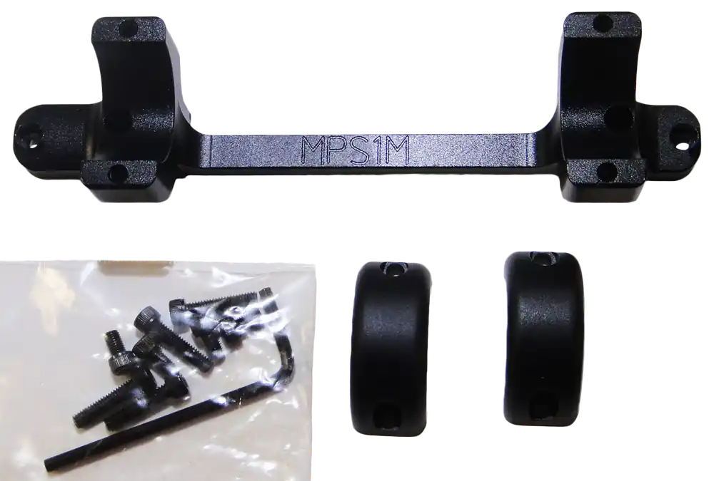 DNZ MPS1M Game Reaper Scope Mount/Ring Combo for Mossberg - Matte Black 1"