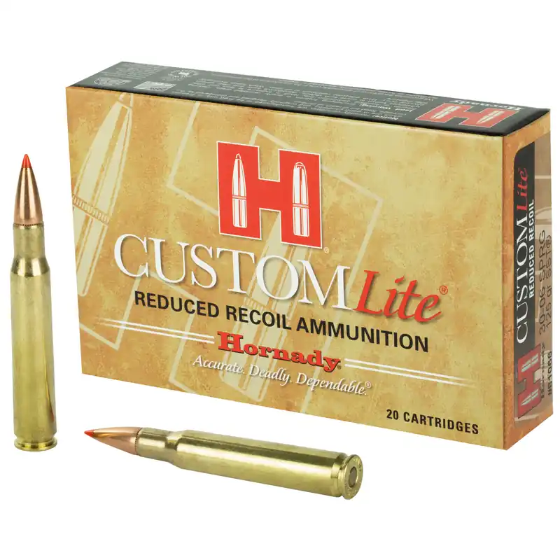 Hornady Custom Lite 3006 125 Grain SST 20 Rounds/200 Rounds