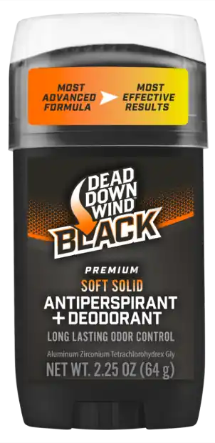 Dead Down Wind 1234 Black Premium Odor Eliminator Antiperspirant & Deodorant Stick 2.25 oz