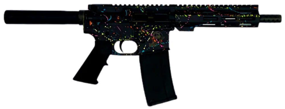 GLFA GL15223PSBLK 223 Wylde Pistol 7.5" Splatter