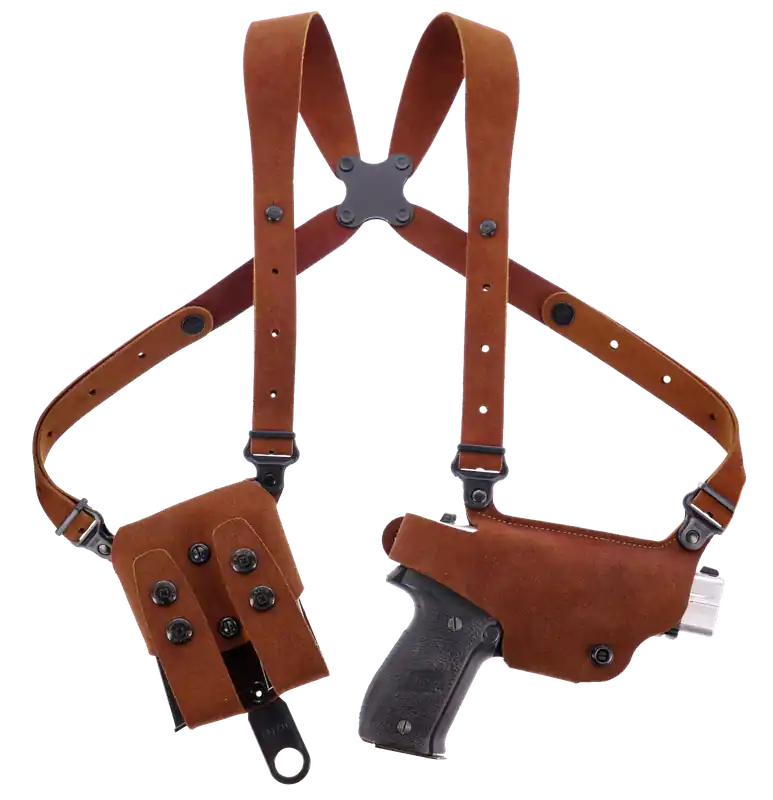 Galco CL2204 Classic Lite 2.0 Shoulder Holster for Walther PPK/PPK/S, Right Hand, Natural Leather, Fits Up to 56" Chest