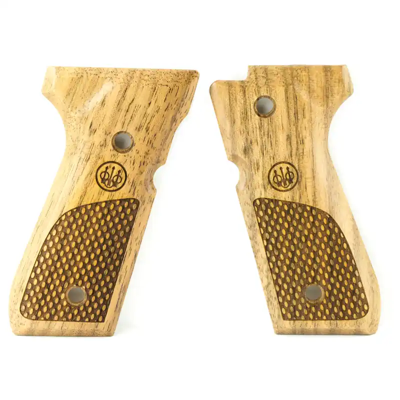 Beretta 92/96 Wood Grips with Oval Checkering