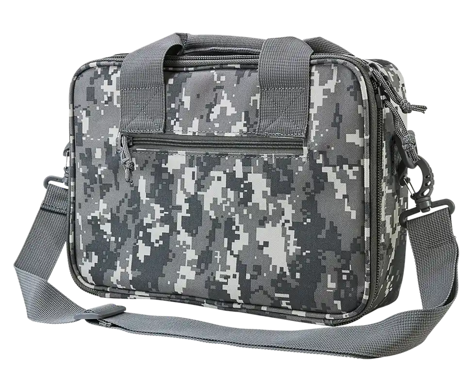 NcStar VISM Double Pistol Range Bag with Mag Pouches and Digital Camo Finish