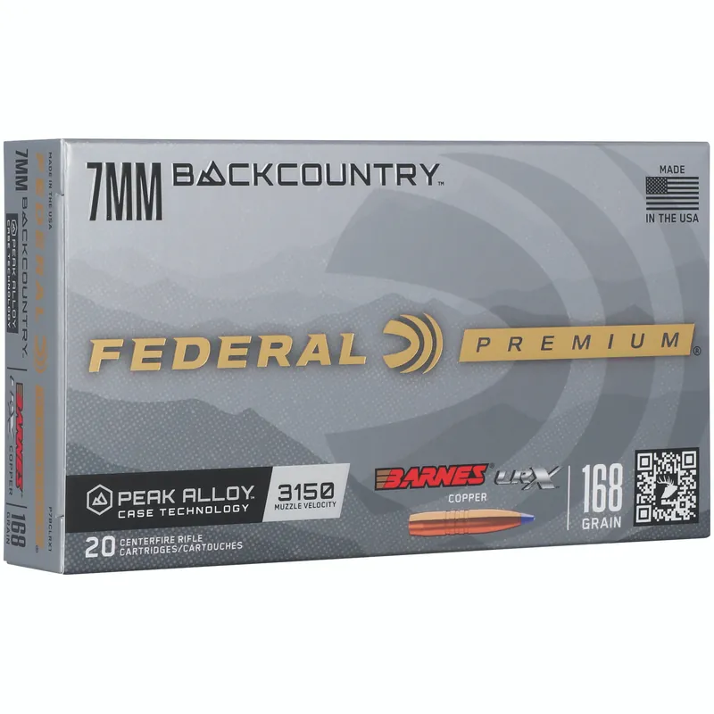 Federal Gold Medal Berger 7mm 168gr 20/200