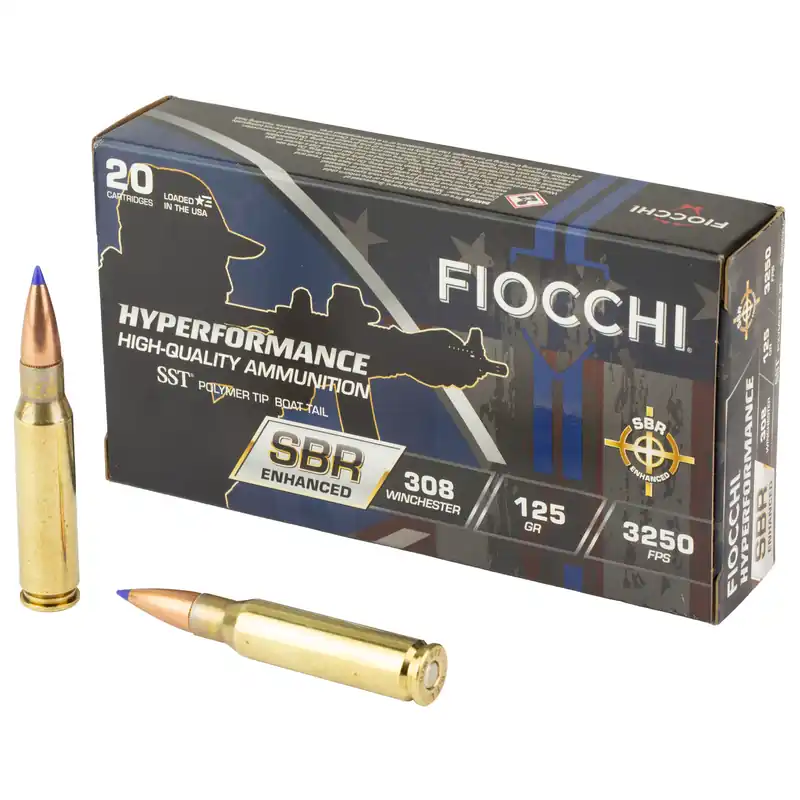 FIOCCHI HYPR SBR .308 WIN 125 GR 20/200 Ammunition
