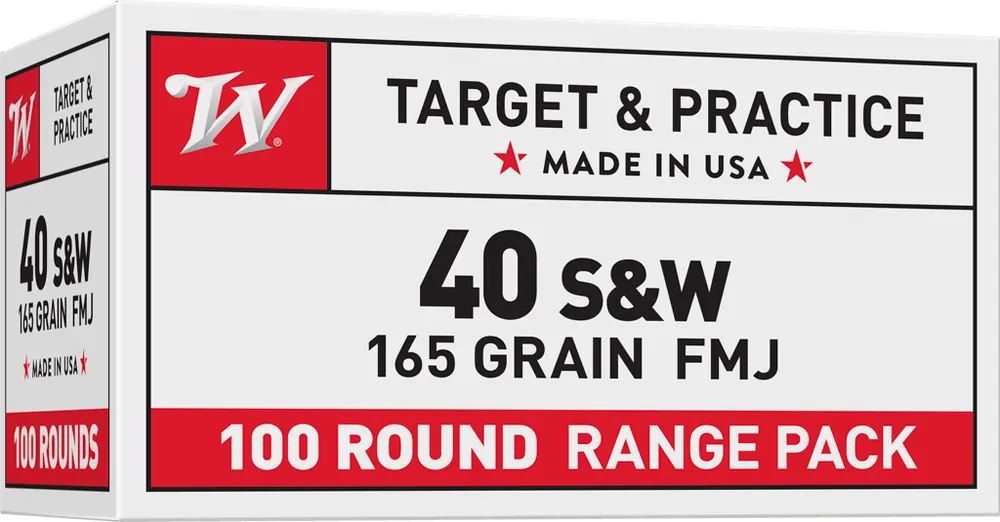 Winchester USA Value Pack .40 S&W 165gr FMJ - 100 Rounds