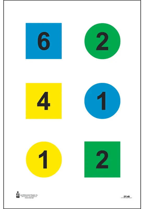 Action Target DT4B100 Training Command Paper 23" x 35" Multi-Color 100/Box