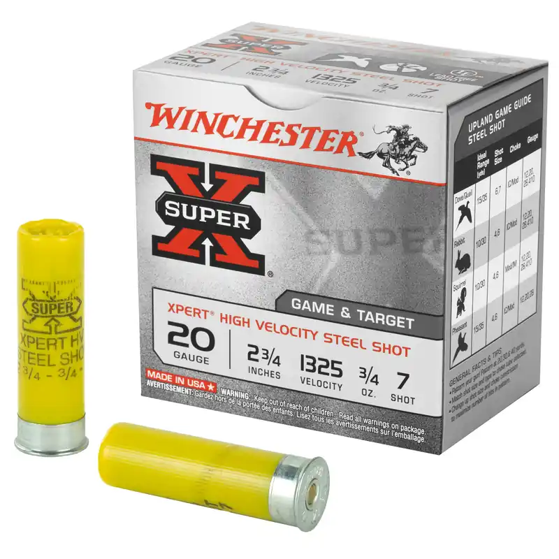 Winchester Xpert Target 20 Gauge 2.75" #7 Shot 25 Rounds/Box, 250 Rounds/Case