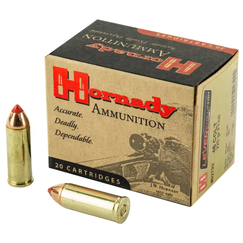 Hornady Leverevolution .45 LC 225 Grain Ammunition - 20 Rounds/200 Rounds