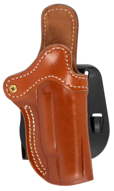 Optic Ready Leather Holster for 4-5" Barrel 1911 - Right Handed, Adjustable Cant & Paddle Mount