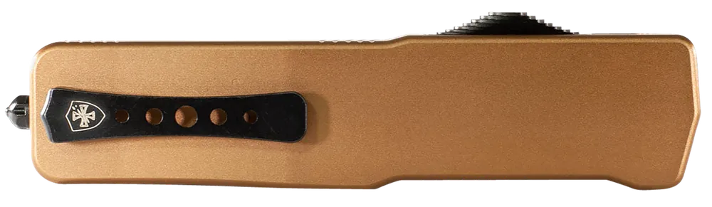 Templar Knife LAAB121 Premium LW Large OTF Dagger with Black Oxide Stonewashed D2 Blade and Bronze Anodized Handle