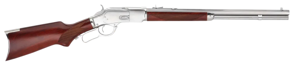 Taylors & Company 1873 .357 Mag Rifle, 10+1 Capacity, 20" Barrel, Silver Finish, Walnut Stock