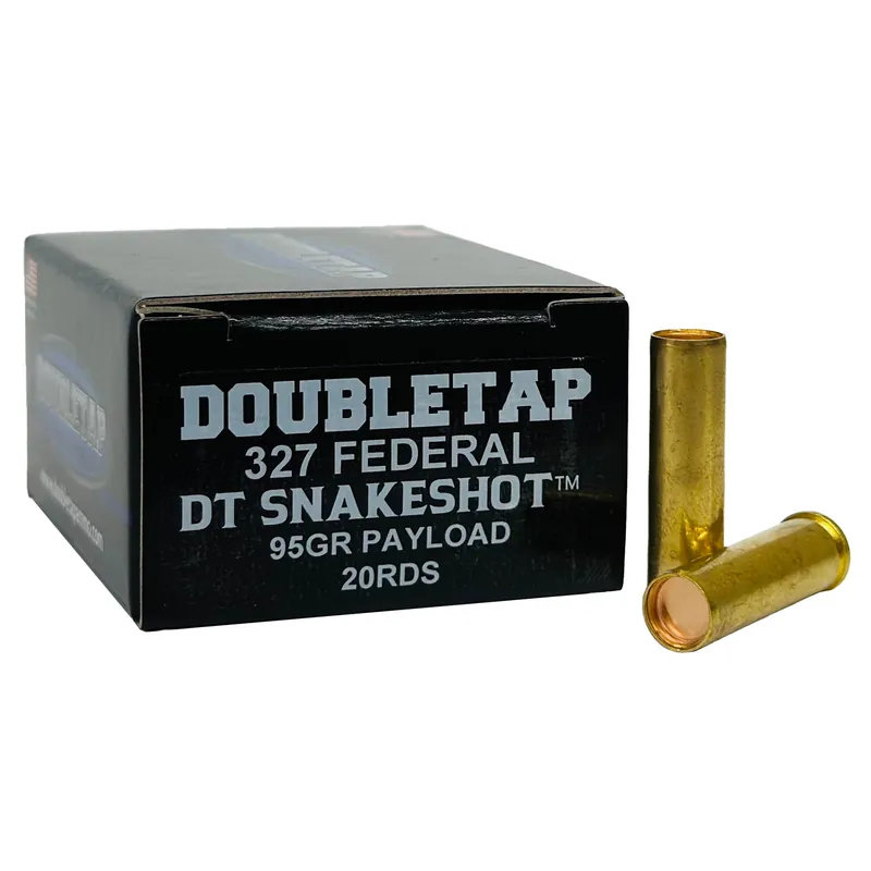 DBLTAP Snakeshot .327 Federal 95 Grain Ammunition - 20 Rounds per Box, 1000 Rounds per Case