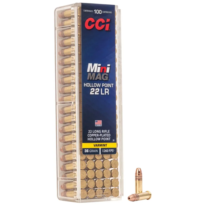 CCI Mini-Mag .22LR Hollow Point 100-Round Box