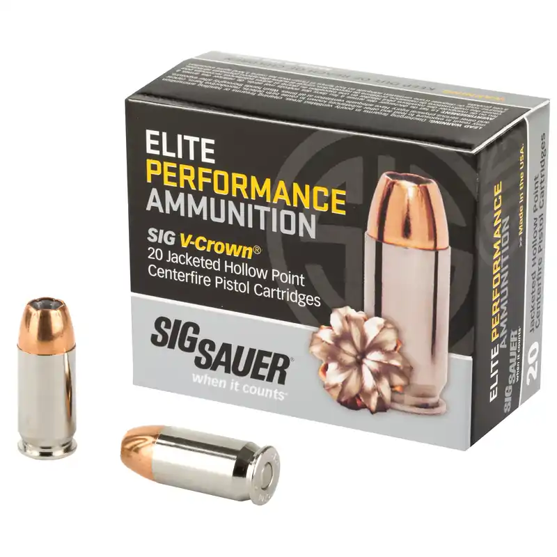 SIG Ammo .45 ACP 185 Grain JHP - 20 Rounds/200 Rounds