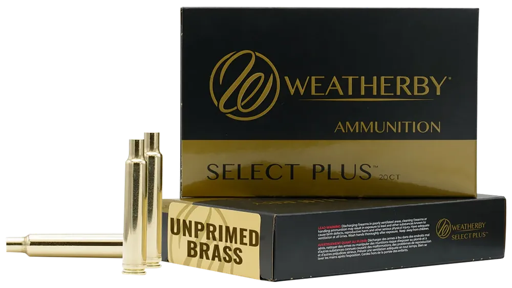 Weatherby 6.5-300 Wthby Mag Unprimed Rifle Brass Cases - 20 Pack