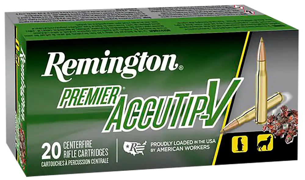 Remington Premier Accutip-V .223 Rem 55gr Ammunition - 20 Rounds per Box