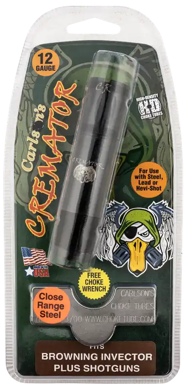 Cremator Invector Plus 12 Gauge Choke Tube - Close Range, Non-Ported, Stainless Steel