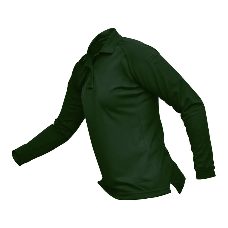 VERTX Coldblack Women's Long Sleeve Polo Green Large