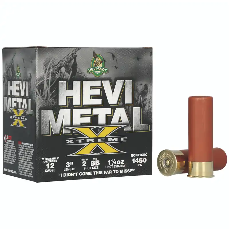 HEVI 12GA 3" #2 Tungsten/BB Steel Shotgun Shells